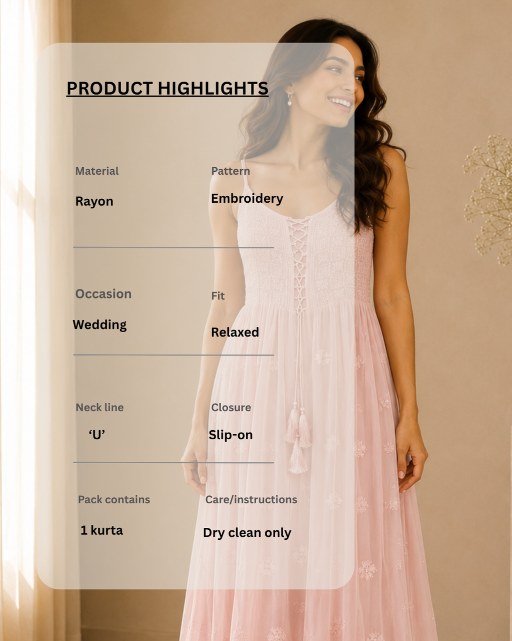 Blushing Romance Kurta