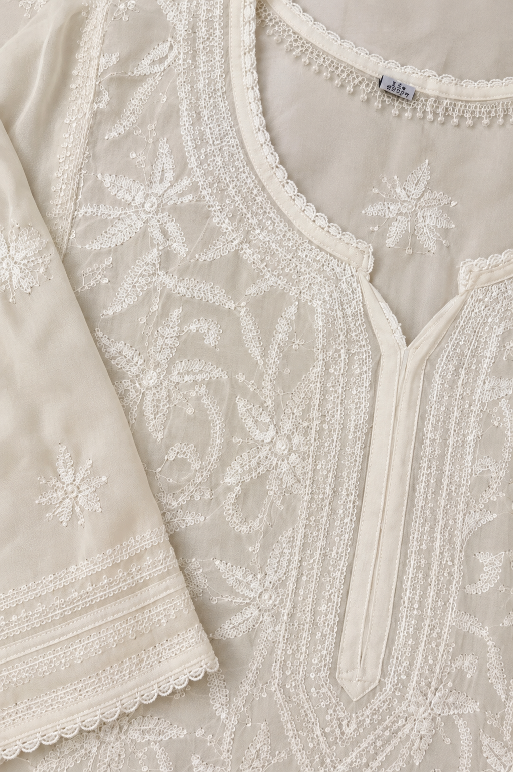 Ivory Four Piece Bridal Kurta Set